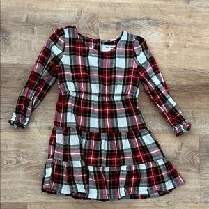 Old Navy Kids Plaid Dress - Red, Black, and White